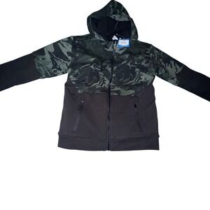 DSG Boys Mountain Mineral Sherpa Fleece Jacket Green Camo Size M NWT MSRP $60